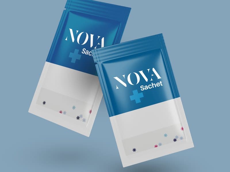 Pharmaceutical barrier laminate sachets
