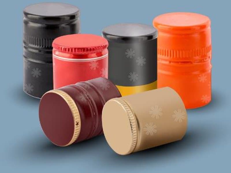 Aluminium ROPP caps and closures in a range of finishes
